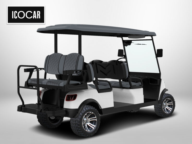 Masinuta electrica pentru Golf ICOCAR Ranger 4+2 3.0, 6 locuri cu bancheta spate rabatabila