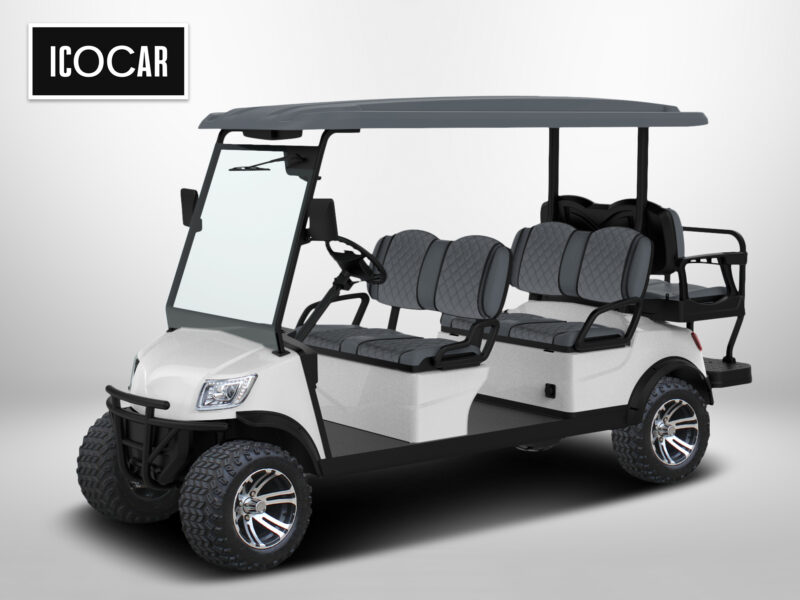 Masinuta electrica pentru Golf ICOCAR Ranger 4+2 3.0, 6 locuri cu bancheta spate rabatabila