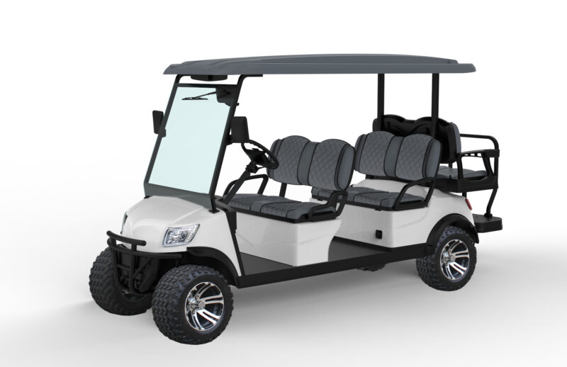 Masinuta electrica pentru Golf ICOCAR Ranger 4+2 3.0, 6 locuri cu bancheta spate rabatabila