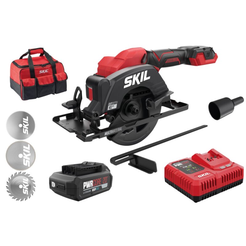 SW1E3540DA 1 02021127 - SKIL 3540 DA Mini fierastrau cu acumulator Compact brushless, turatie 6000 /min, 3 discuri de schimb si geanta de transport, acumulator si incarcator - SOLGARDEN