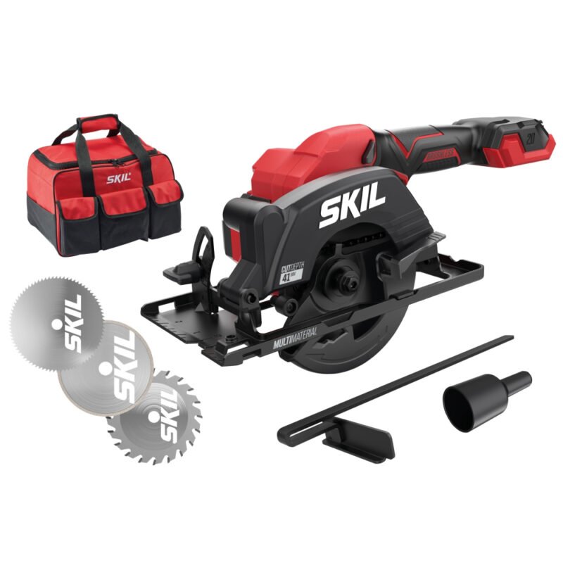 SW1E3540FA 1 02021105 - SKIL 3540 FA Mini fierastrau cu acumulator Compact brushless, turatie 6000 /min, 3 discuri de schimb si geanta de transport, doar corpul - SOLGARDEN