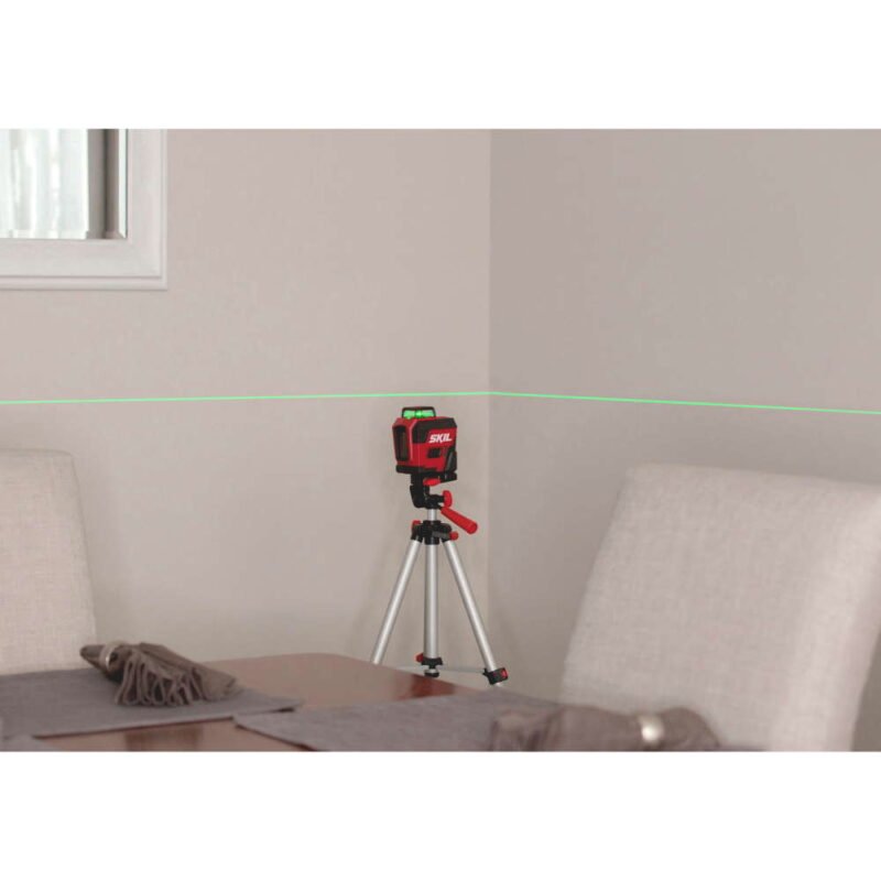 skil MT1E1961DA 3 - SKIL 1961 DA Nivela laser cu linie n cruce 360 grade, lumina verde, raza actiune 30m, Accu Li-Ion, include incarcator micro USB, trepied si geanta de transport - SOLGARDEN