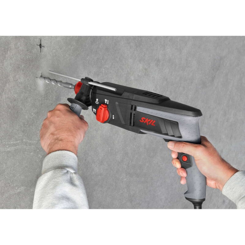 SKIL 1763 AK Ciocan rotopercutor F0151763AK, 4 functii, SDS+, 2.4 J, 0-950 rpm, 220V, 1010W, + accesorii si geanta