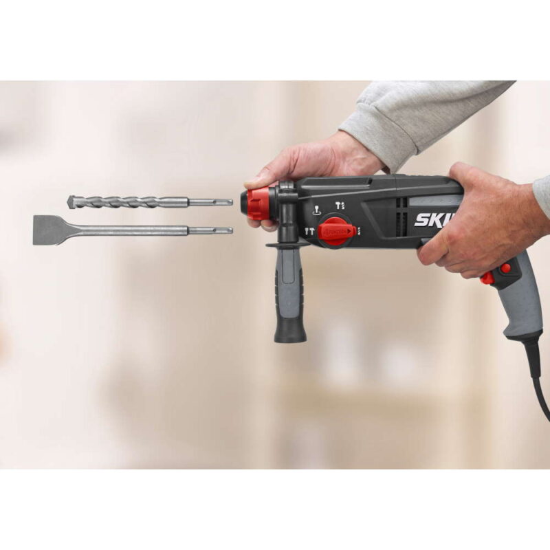 SKIL 1763 AK Ciocan rotopercutor F0151763AK, 4 functii, SDS+, 2.4 J, 0-950 rpm, 220V, 1010W, + accesorii si geanta