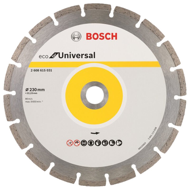 57233 9868 2608615031 - Disc diamantat ECO Universal Bosch 230x22.23x2.6mm - SOLGARDEN