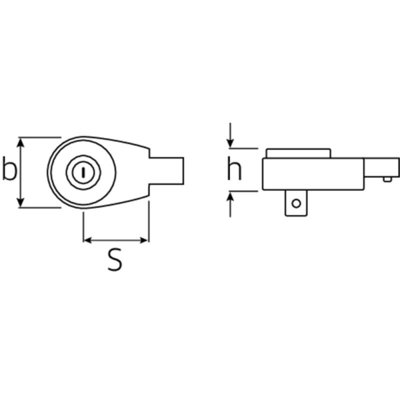 Cap clichet cheie dinamometrica, Stahlwille 735/65, 60 dinti, max 650Nm, prindere 22x28 mm, patrat 3/4"