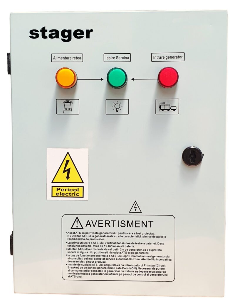 81448 6129 115800YPA20063F12S 1 - Automatizare monofazata 63A Stager YPA20063F12S , 12Vcc, protectie - SOLGARDEN