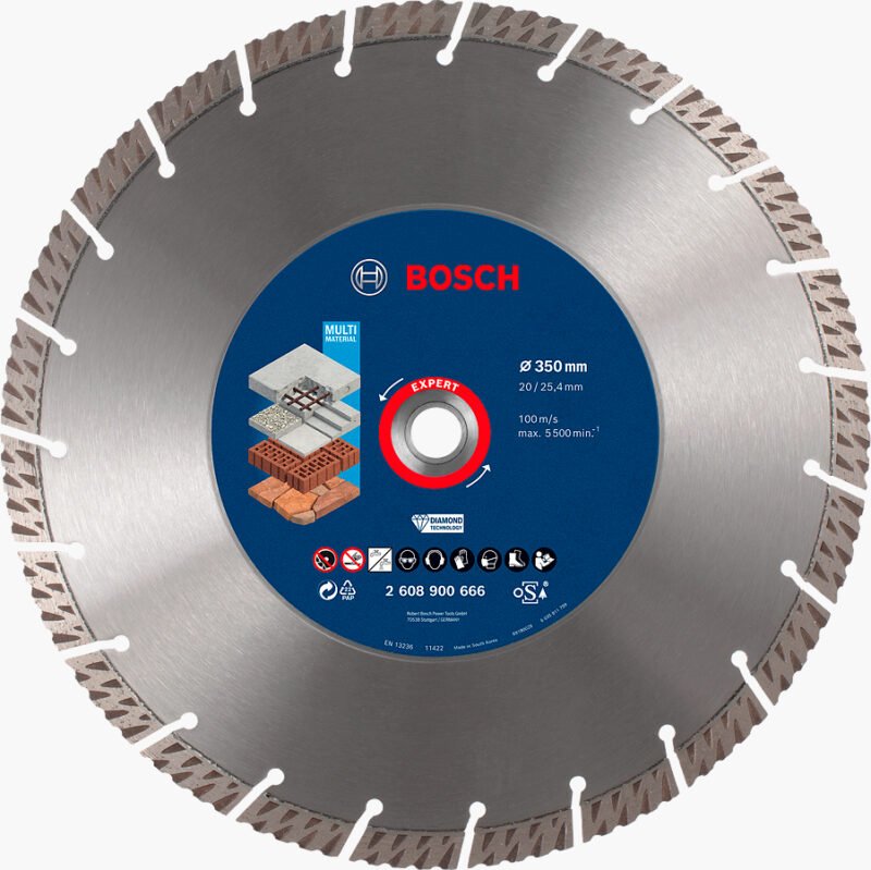 93399 14140 2608900666 - Disc diamantat Expert MultiMaterial Bosch 3.3x350x20/25.4mm - SOLGARDEN