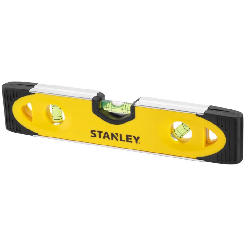 Ecomm Small 0 43 511 3 07271251 - Stanley 0-43-511, nivela torpedo, din aluminiu, 23 cm, 3 fiole blister - SOLGARDEN