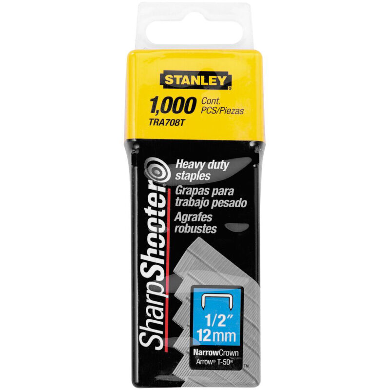 Ecomm Small TRA708T P1 06281341 - Stanley 1-TRA708T, capse 1/2 " pentru aplicatii profesionale, 12mm, 1000 buc tip G 4/11/140, blister - SOLGARDEN