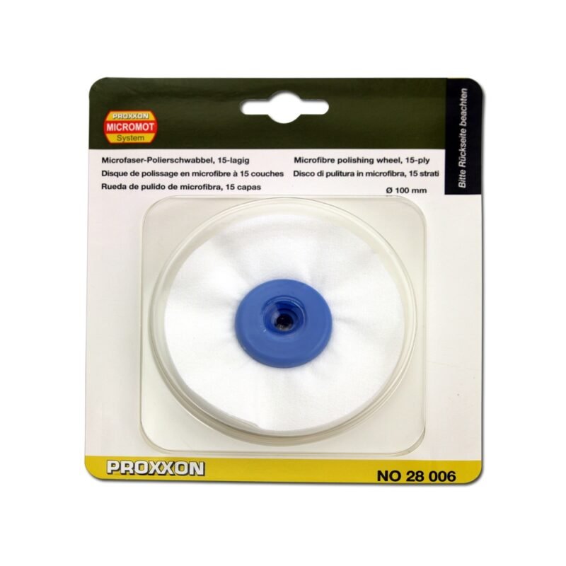 proxxon20micromot 28006 2 - Disc de slefuit din microfibra, 15 straturi x100mm, Proxxon 28006 - SOLGARDEN