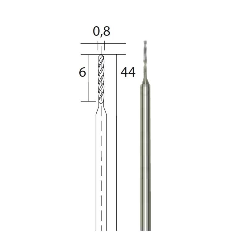 proxxon20micromot 28852 2 - Set 3 burghie HSS, 0.8mm, Proxxon 28852 - SOLGARDEN