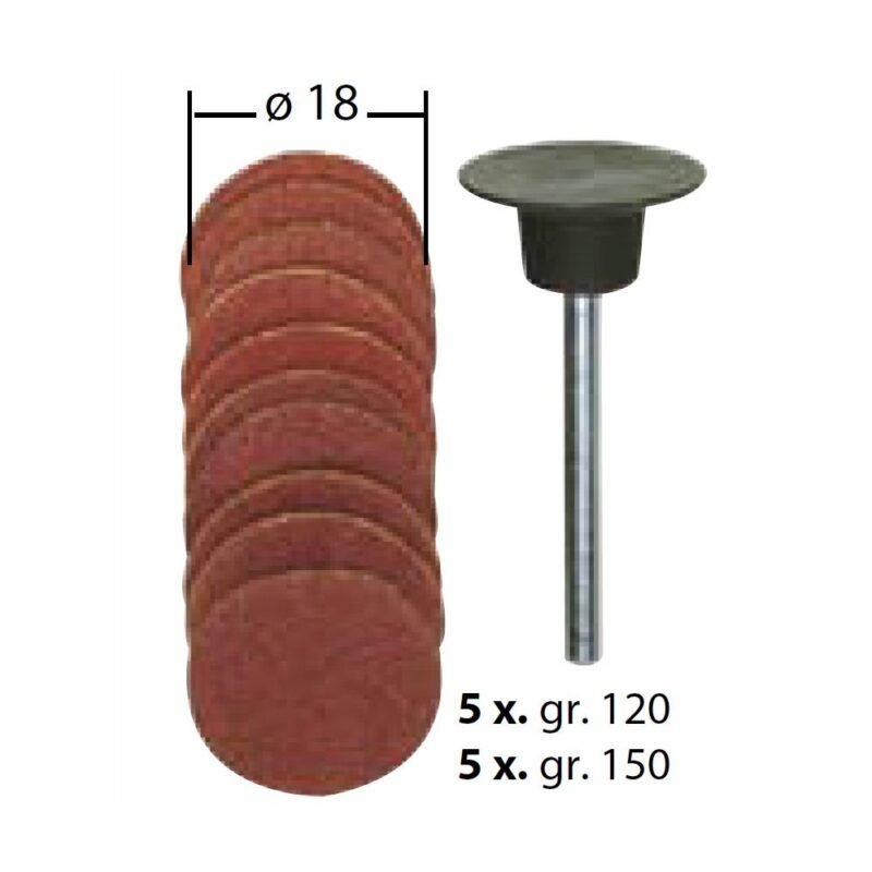 proxxon20micromot 28982 2 - Set suport si discuri din corindon, 18mm, GR120 si GR150, Proxxon 28982 - SOLGARDEN