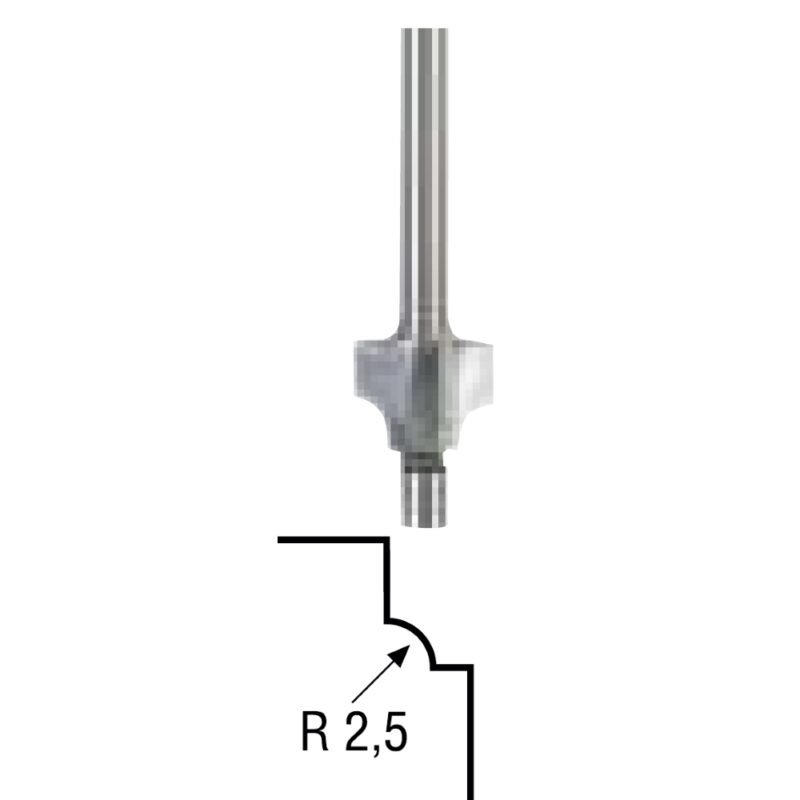 proxxon20micromot 29040 2 - Freza cu radius concav R2.5mm - SOLGARDEN