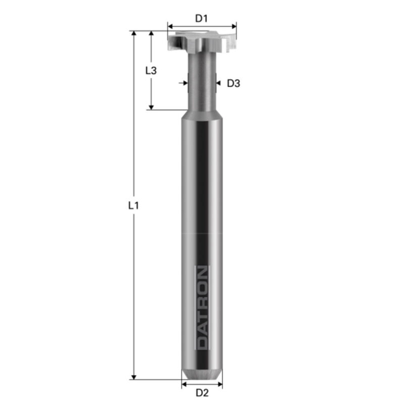 Freza T-Slot, 4 caneluri, Datron 0068426, 15.0x3.0x6.0mm