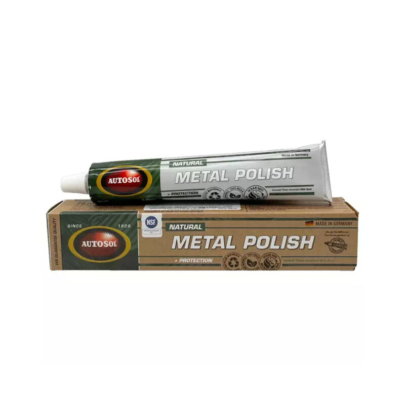 11001131 2 10211055 - Autosol Natural Metal Polish, Pasta de polisat pentru toate suprafetele metalice, fara chimicale agresive, 75ml - SOLGARDEN