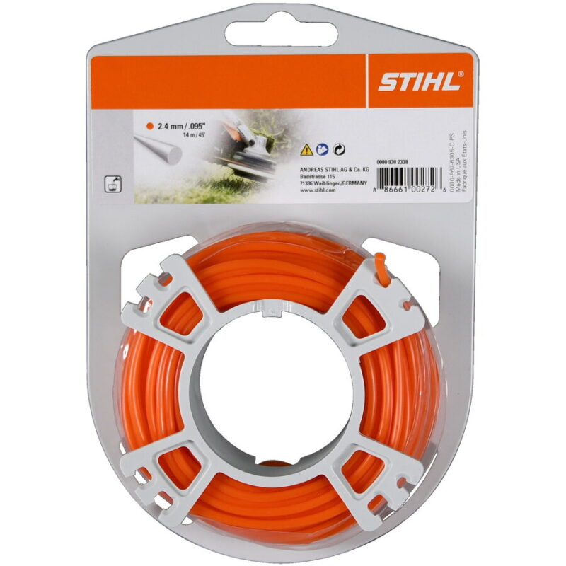 Stihl Fir nylon rotund 2.4mm, 14m