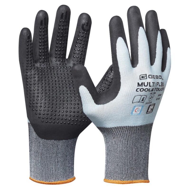 709377 T 2 10211427 - Gebol 709377_T, Manusi de protectie Multi Flex Cool and Touch, din nylon si spandex, acoperire din spuma de nitril, uz profesional, marimea 9/L - SOLGARDEN