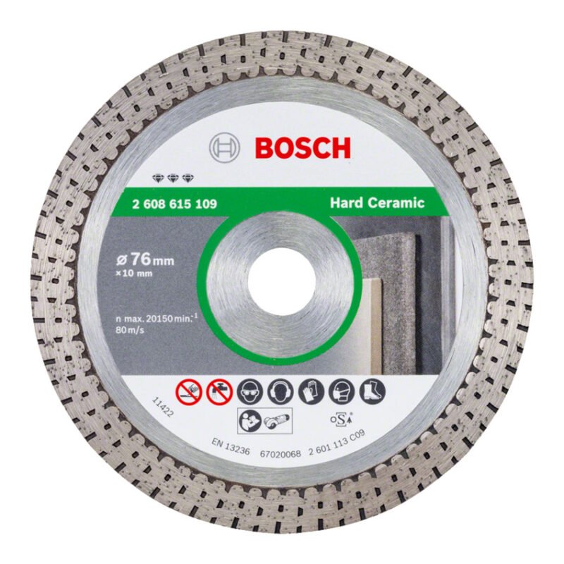 90822 18860 2608615109 - Bosch Disc diamantat Best for Ceramic, 1.5x10x76mm - SOLGARDEN