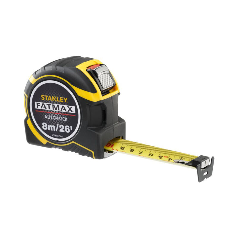 Stanley XTHT0-33504, ruleta autolock fatmax 8m, Mylar®, BladeArmor, magnet fix, 8m/26Inch x 32mm + un carlig detasabil, blister