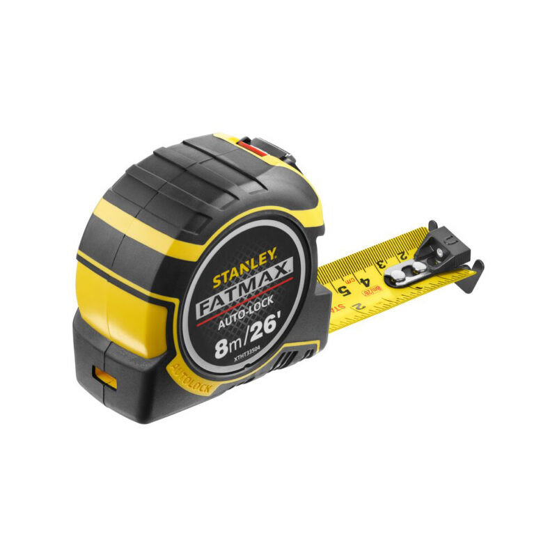 Stanley XTHT0-33504, ruleta autolock fatmax 8m, Mylar®, BladeArmor, magnet fix, 8m/26Inch x 32mm + un carlig detasabil, blister