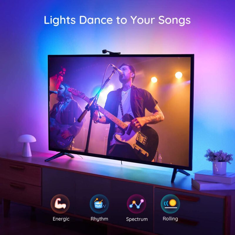 banda led tv govee immersion wi fi tv rgbic camera colorsense 1080p hd 907 88688952 - Banda LED Govee DreamView T1 TV Backlight Wi-Fi RGBIC, Camera ColorSense 1080p HD, 75-85 inch - SOLGARDEN