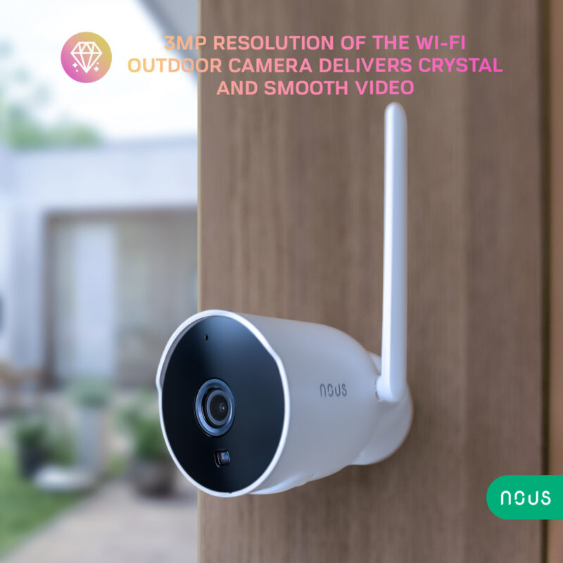 camera de supraveghere ip wifi nous w6 smart exterior 2k ultra hd 3mp detectare micare night vison rotire copie 270354 - Camera de supraveghere IP WIFI NOUS W7P Smart, Exterior, 3MP, Detectare micare, Night vision - SOLGARDEN