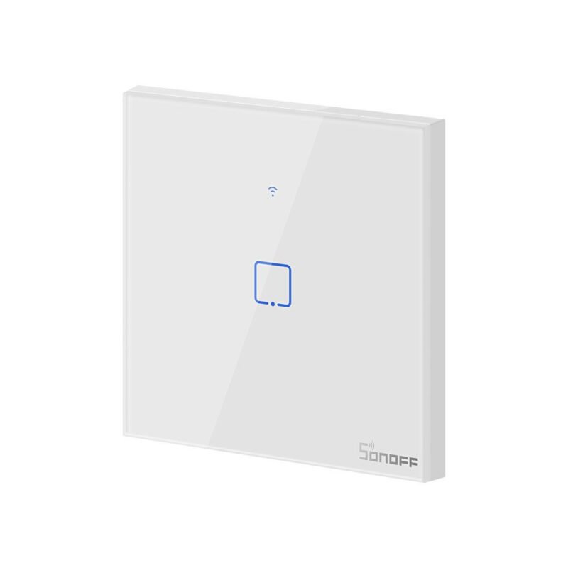 intrerupator smart cu touch sonoff t0 eu tx wifi 2 canale 307 8540 - Intrerupator Smart cu Touch Sonoff T0 EU TX , WiFi, 1 canal - SOLGARDEN