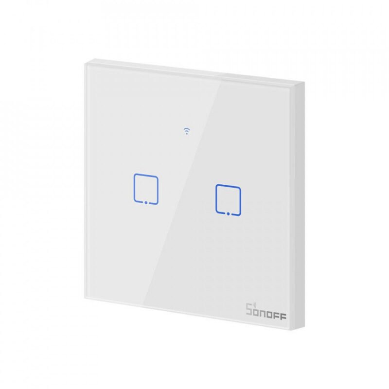 intrerupator smart cu touch sonoff t0 eu tx wifi 2 canale 308 6750 - Intrerupator Smart cu Touch Sonoff T0 EU TX , WiFi, (2 canale) - SOLGARDEN