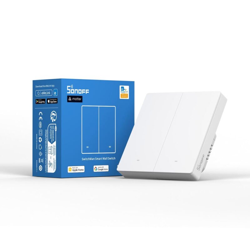 intrerupator smart sonoff m5 1c 86w wifi 10a matter 1 canal copie 439727 - Intrerupator Smart Sonoff M5-2C-86W, WiFi, 10A, Matter, 2 canale - SOLGARDEN