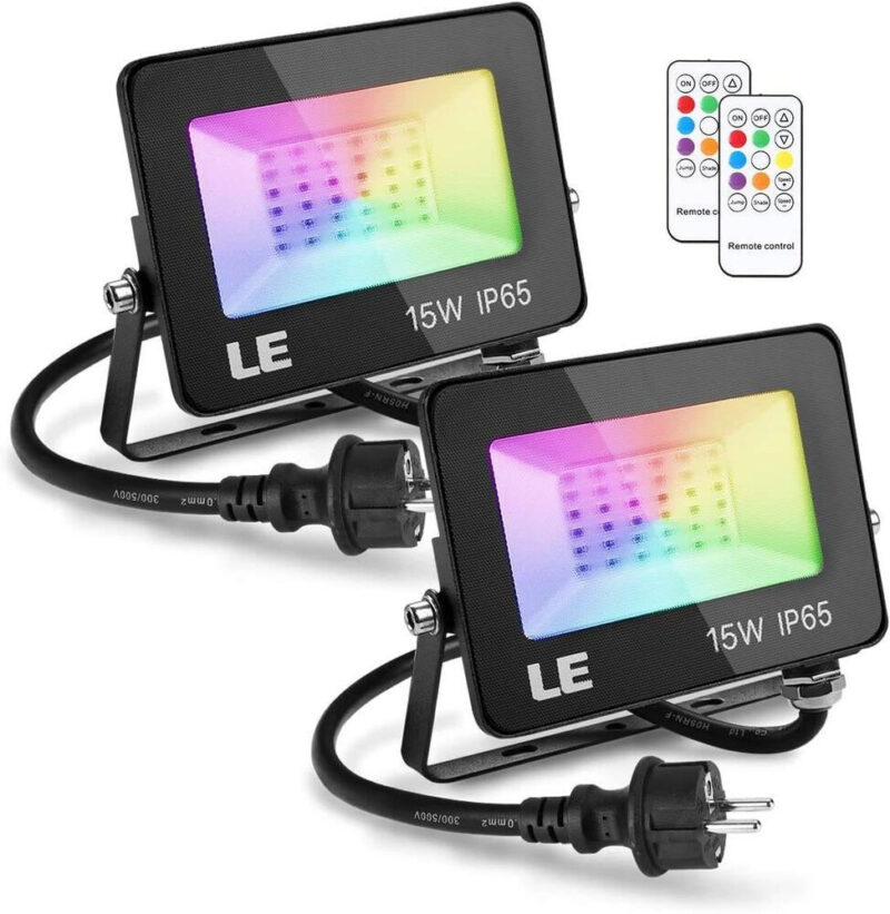 set 2 proiectoare de podea led rgb mustwin telecomanda 50w ip66 waterproof copie 341929 - Set 2 proiectoare de podea LED RGB Lepro, Telecomanda , 15W, IP65 waterproof - SOLGARDEN