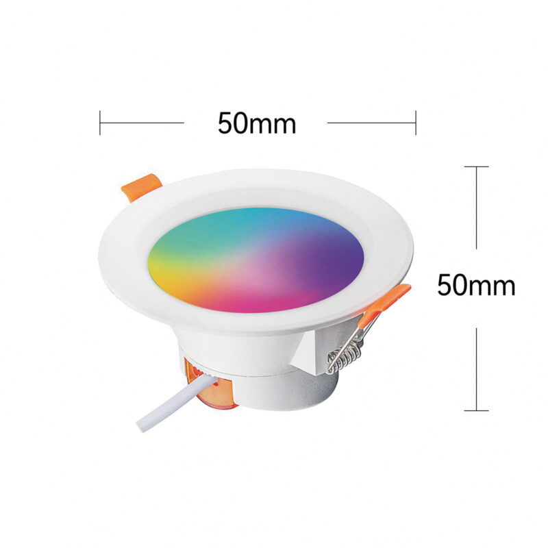 set 2 spoturi incastrate led govee h601b smart recessed lighting 4 inch rgbww 850 lumeni 11w copie 314321 - Spot LED incastrabil Gosund LB10, RGB+CW,5W, Control din aplicatie - SOLGARDEN