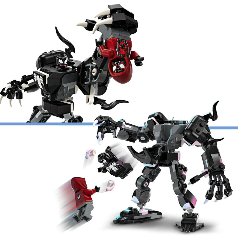 Armura de robot a lui Venom vs Miles Morales 76276, LEGO Marvel Super Heroes