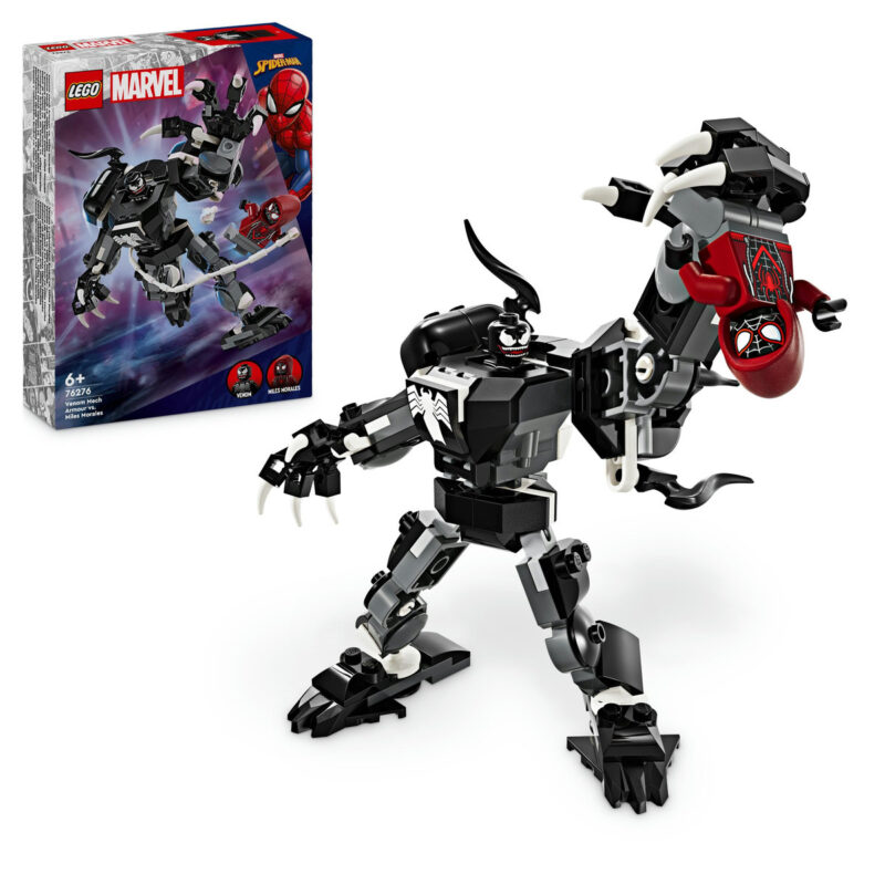 Armura de robot a lui Venom vs Miles Morales 76276, LEGO Marvel Super Heroes