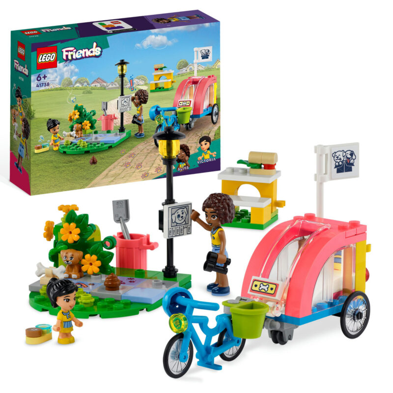 Bicicleta pentru salvarea cainilor 41738, LEGO Friends