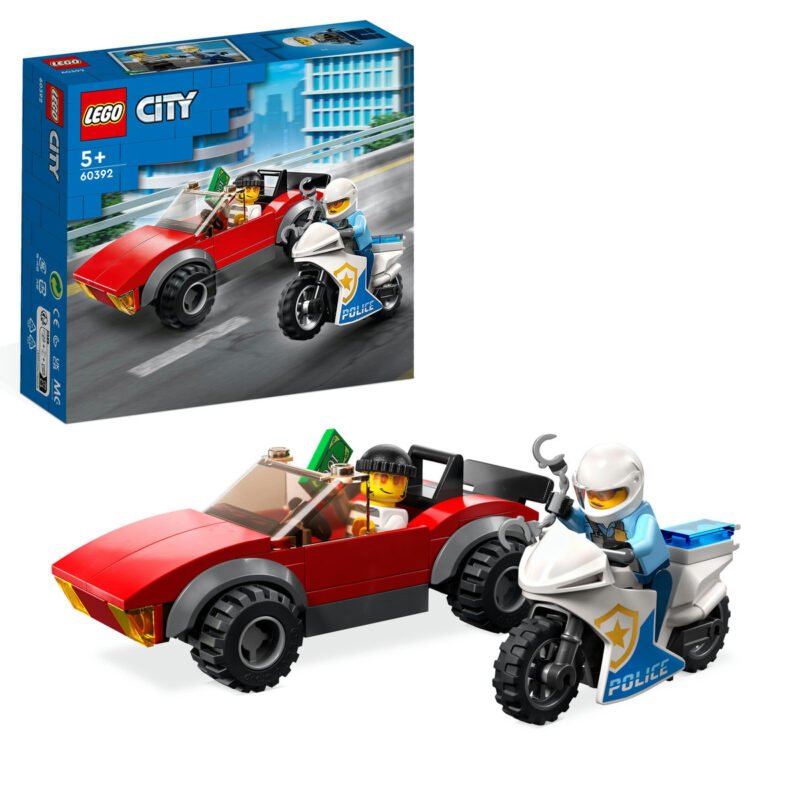 lego 60392 city - Urmarire pe motocicleta 60392, LEGO City - SOLGARDEN