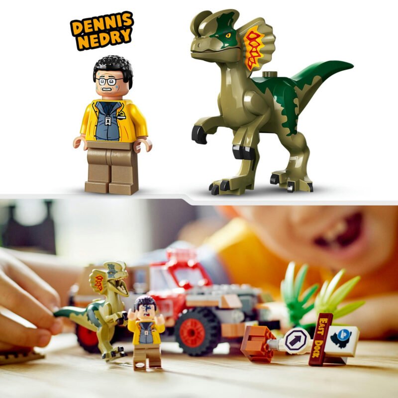 lego 76958 jurassic world 8 - Ambuscada dinozaurului Dilophosaurus 76958, LEGO Jurassic World - SOLGARDEN